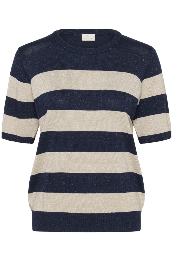 KAREGINA STRIPED PULLOVER 10510652 MIDNIGHT/FEATHER WIDE STRIPE